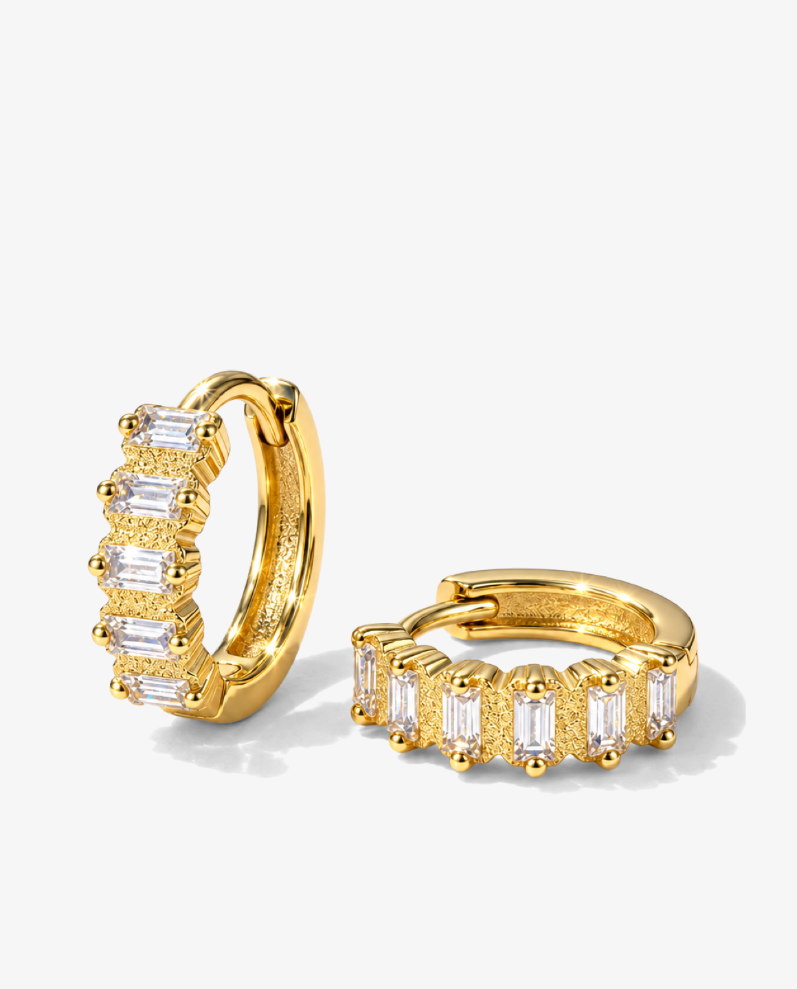 Baguette Hoop Earrings