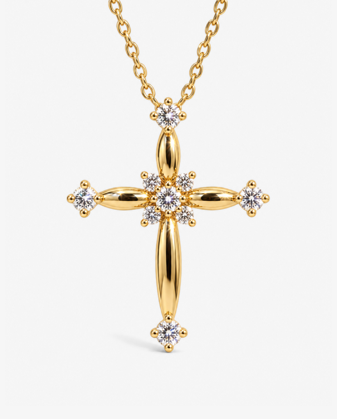 Blossom Cross Necklace