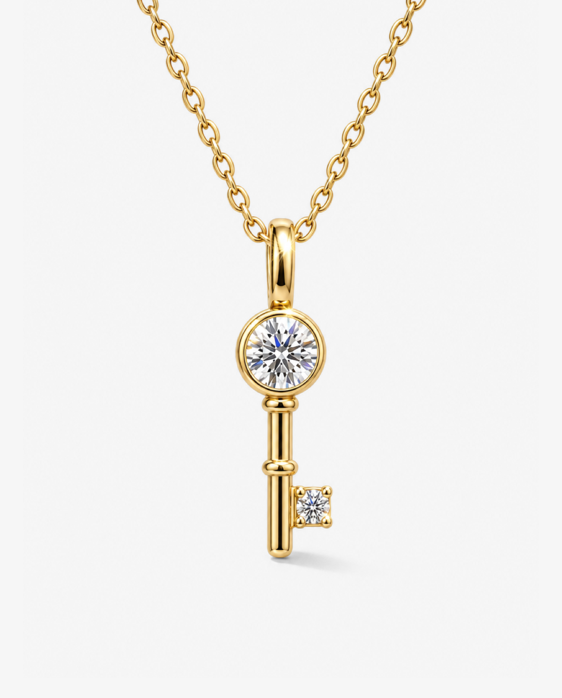 Sparkle Key Pendant Necklace