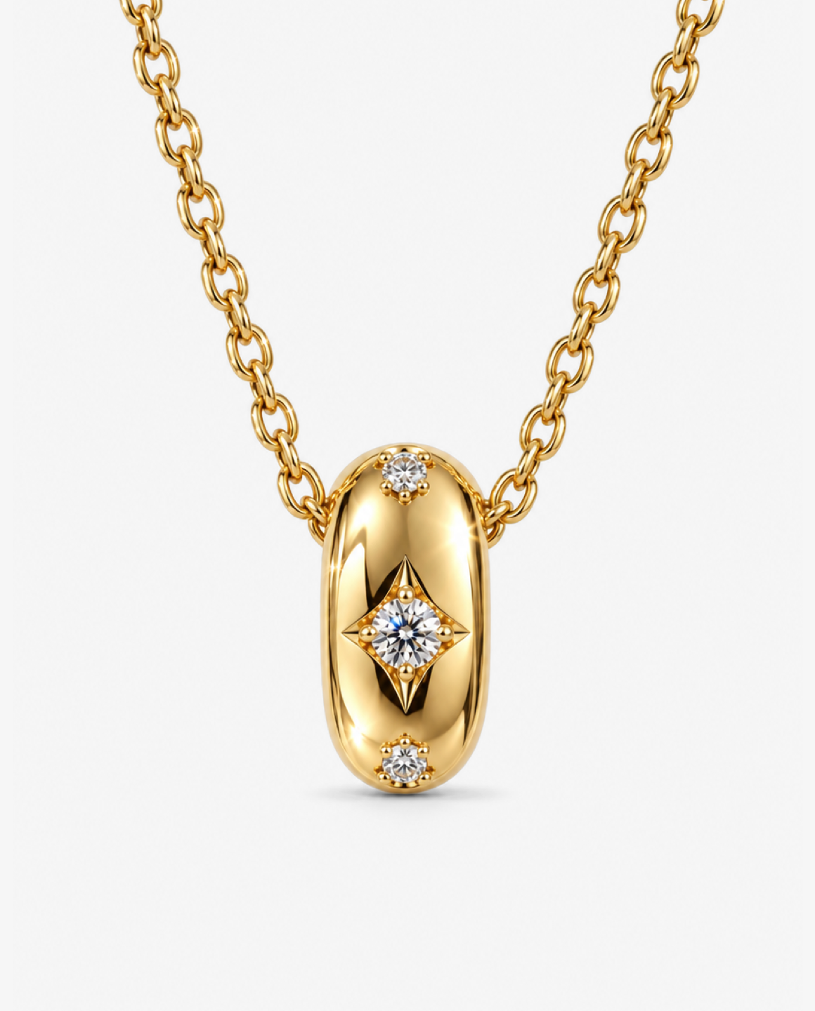 Pebble Charm Pendant Necklace
