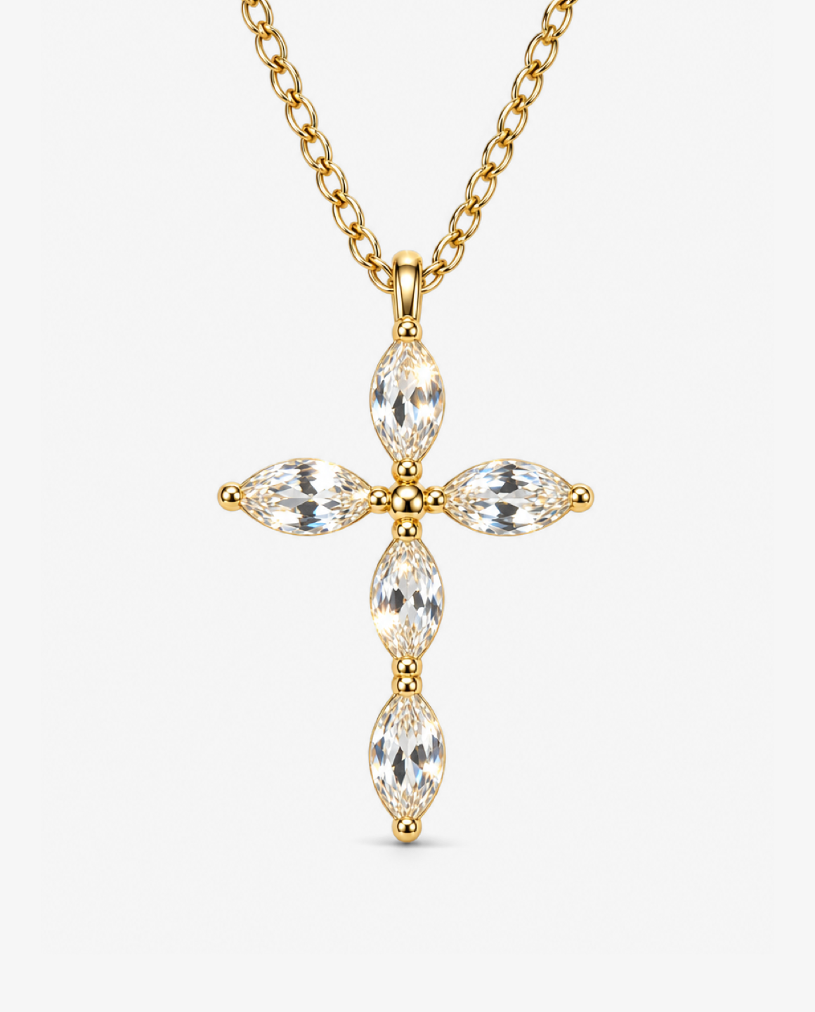 Petal Cross Necklace