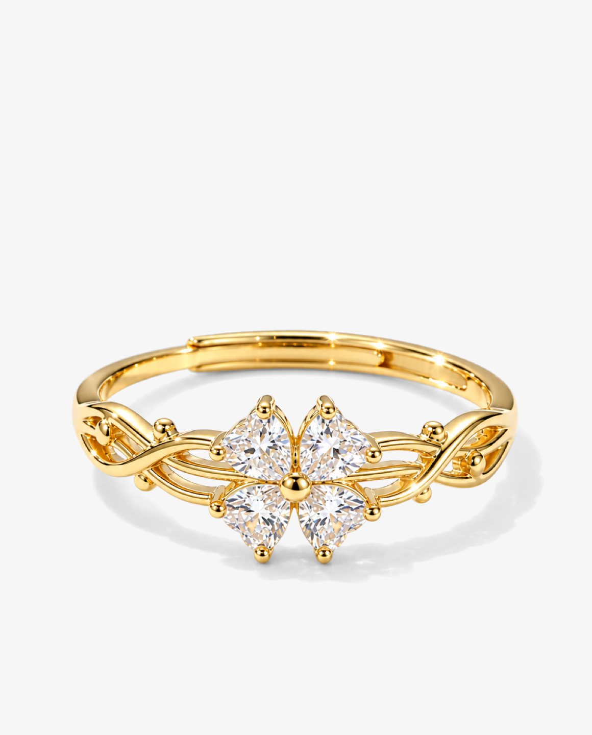 Lucky Clover Open Ring