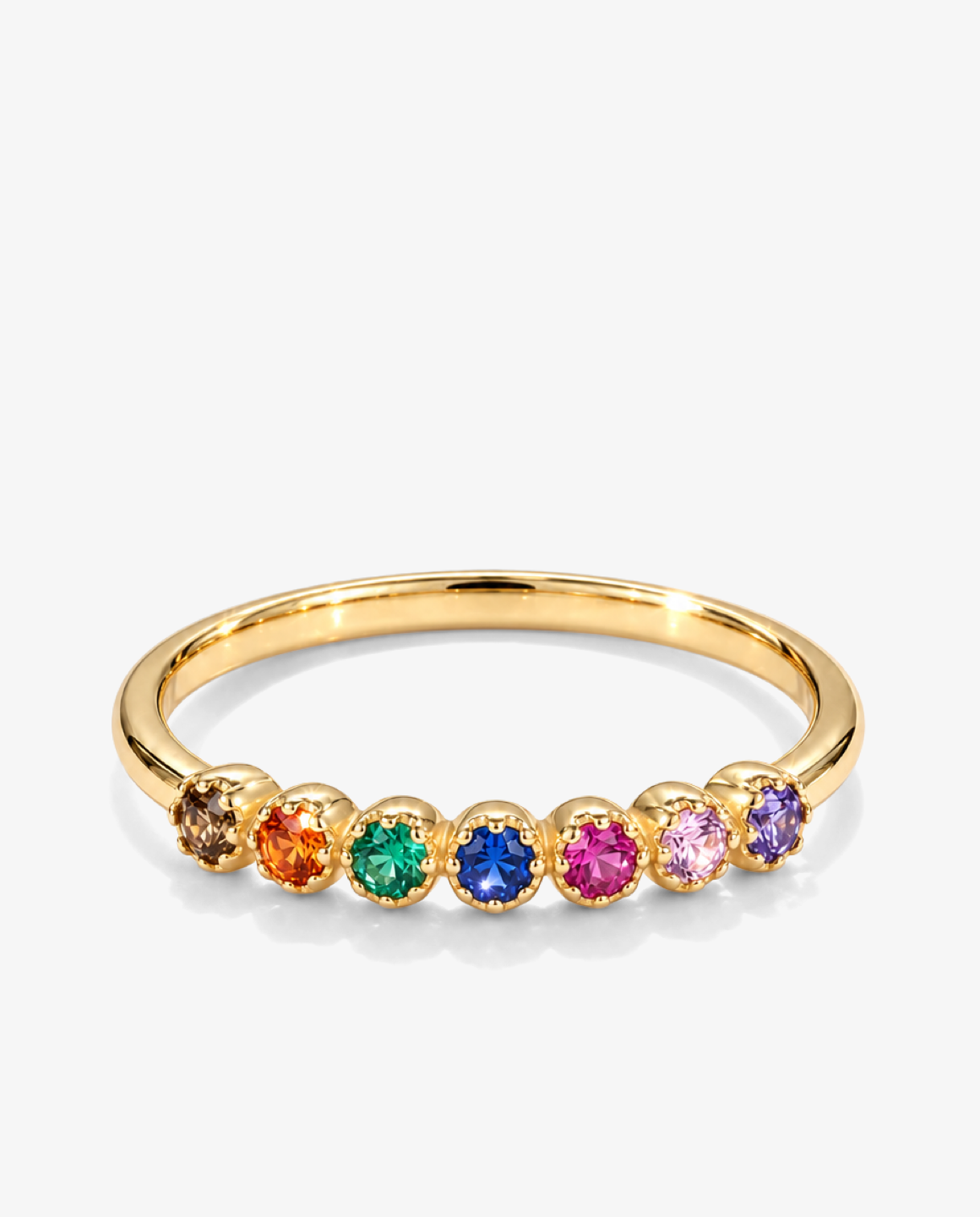 Rainbow Zircon Ring