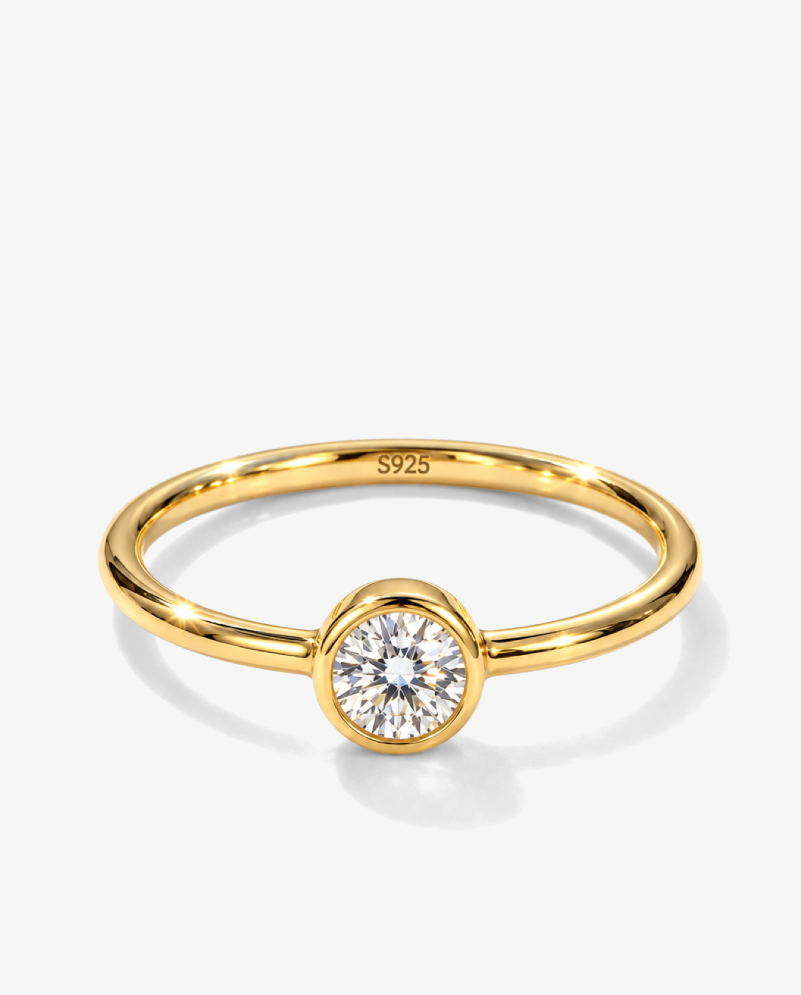 Bezel Solitaire Ring