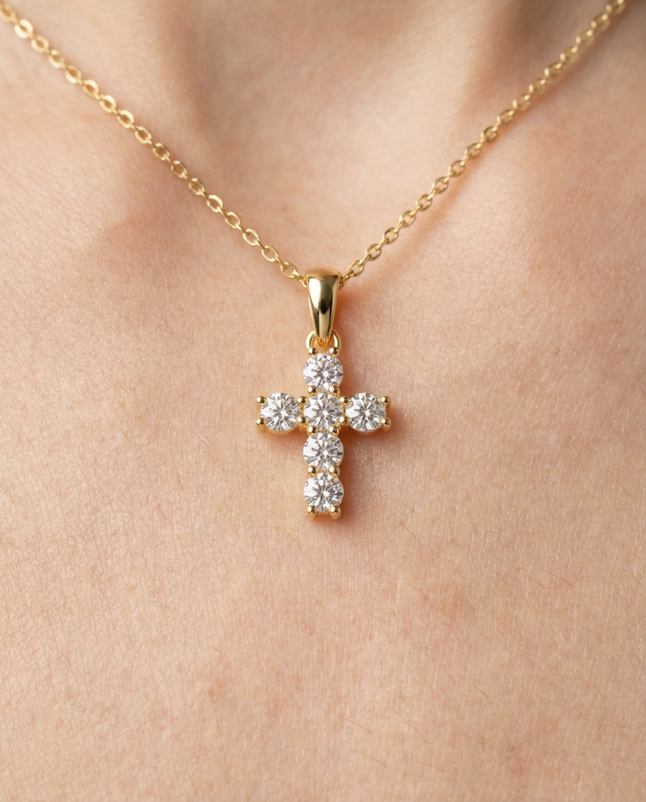 Luce Cross Necklace