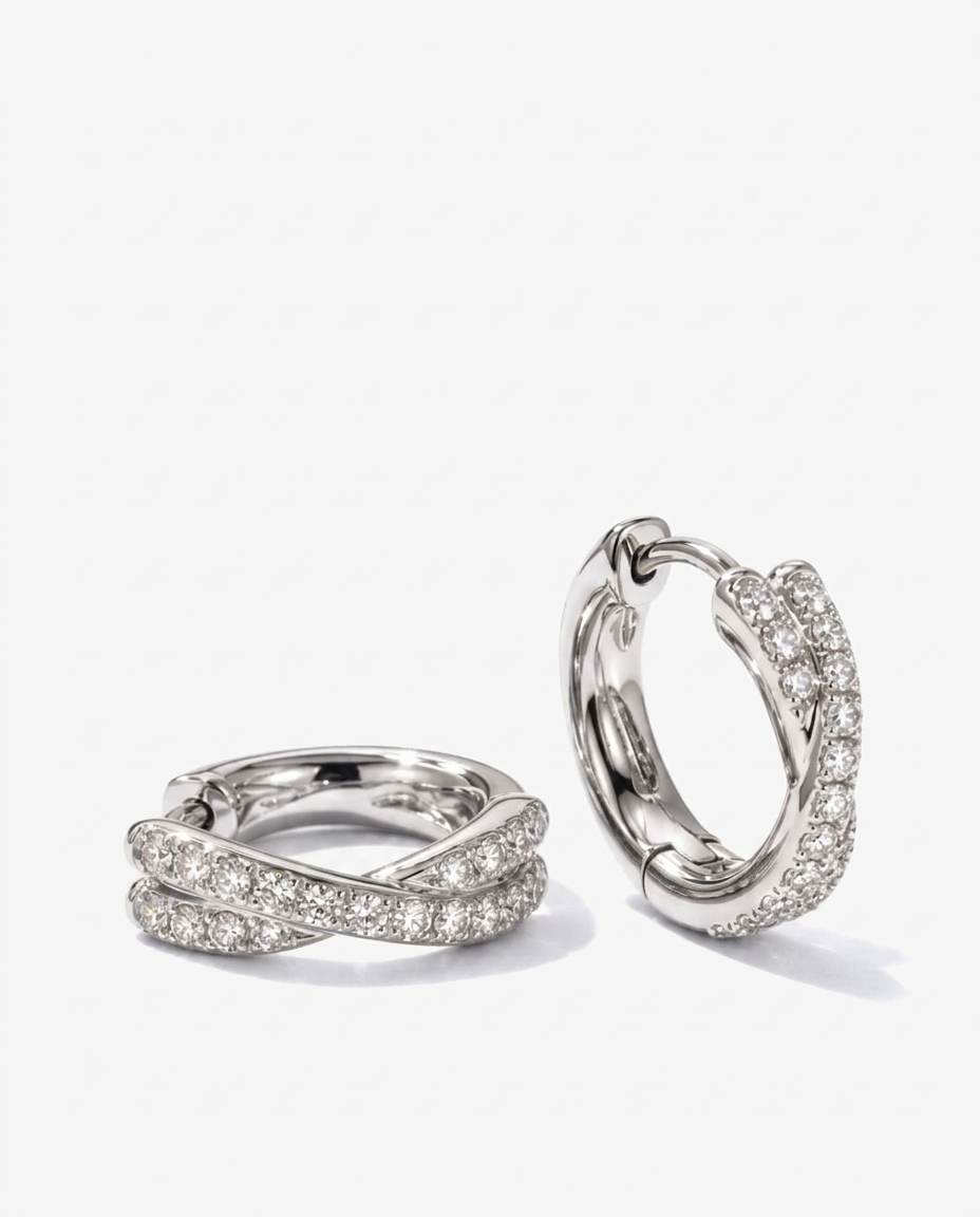 Crossover Zircon Hoops