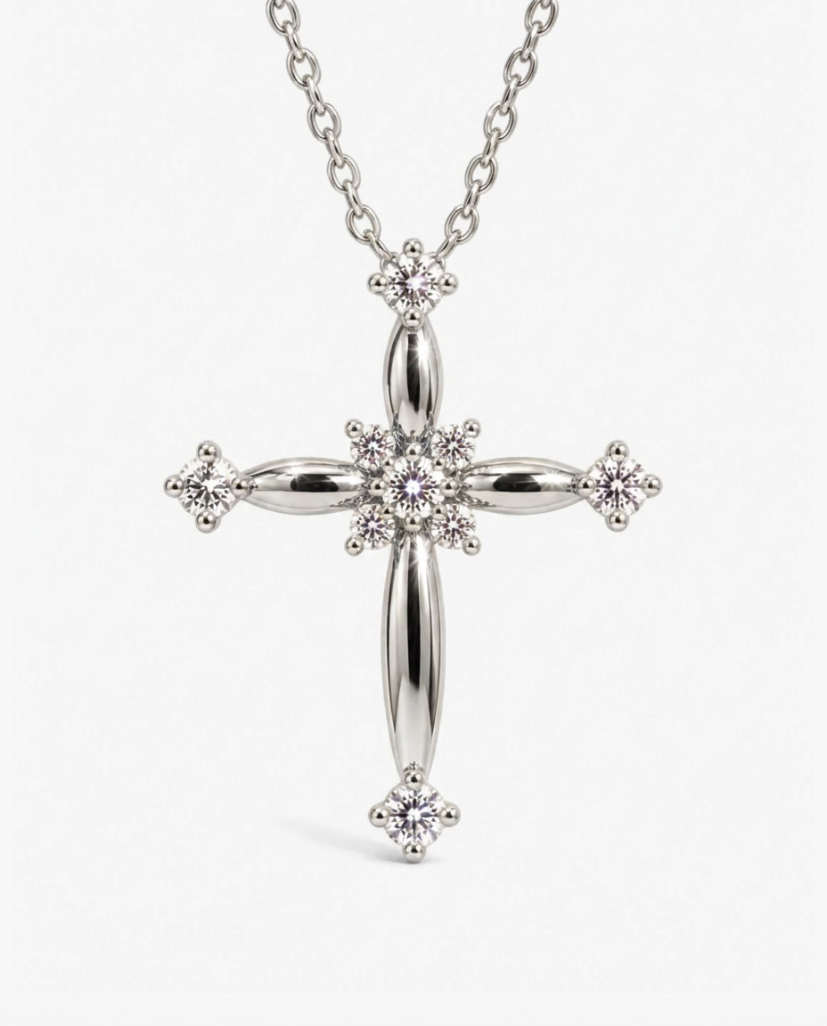 Blossom Cross Necklace