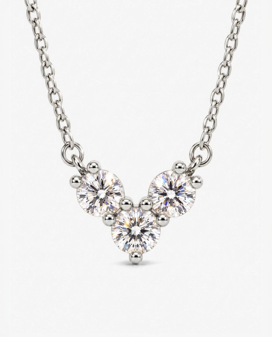 Heart Chevron Necklace