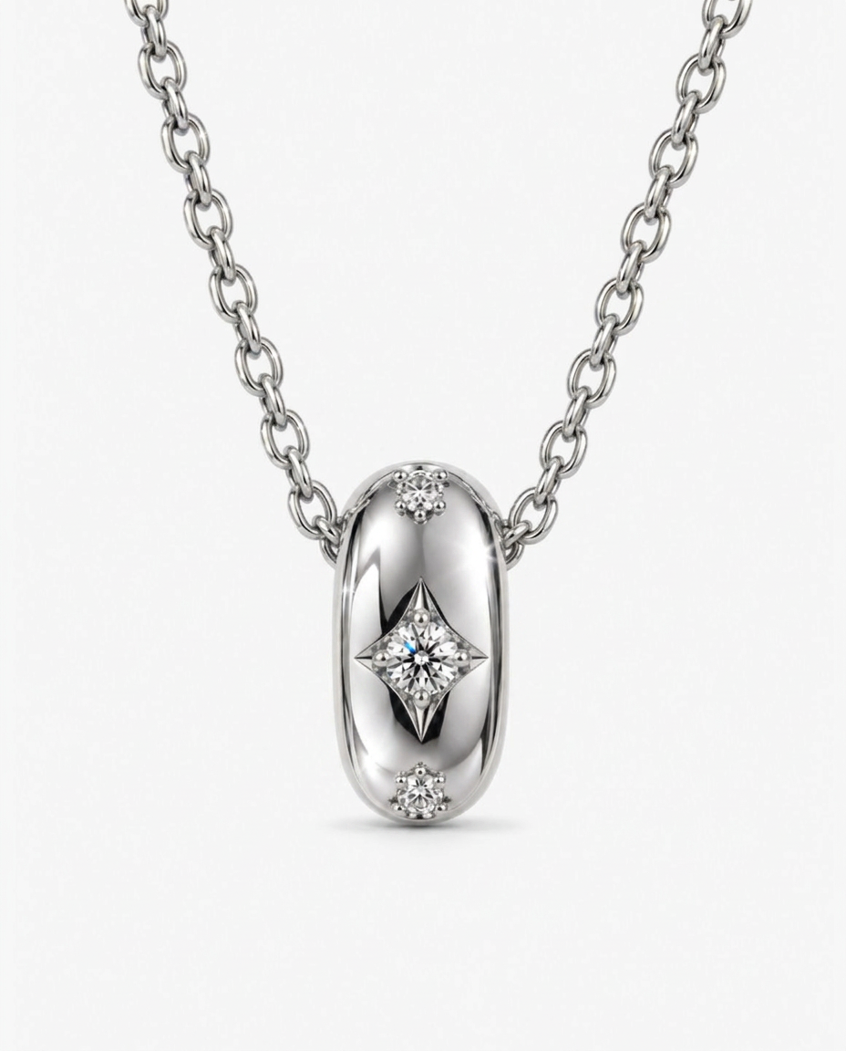 Pebble Charm Pendant Necklace