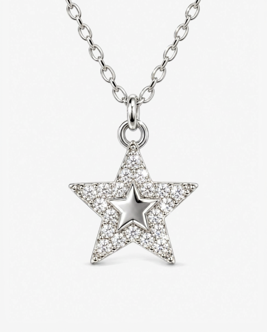 Pavé Star Necklace
