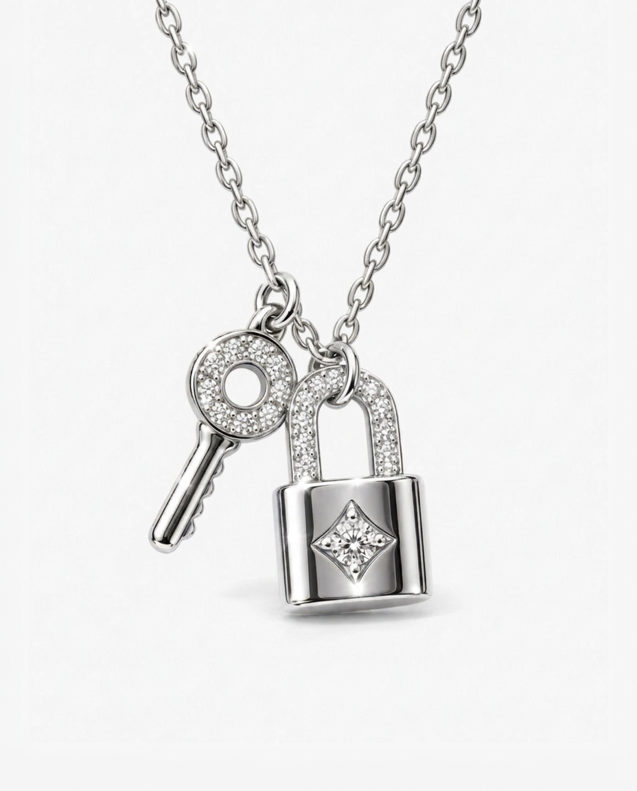 Heart & Key Necklace