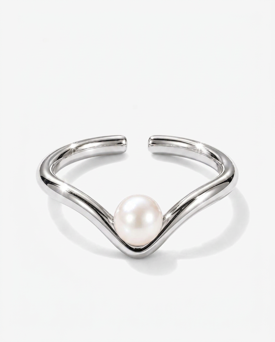Pearl V Ring