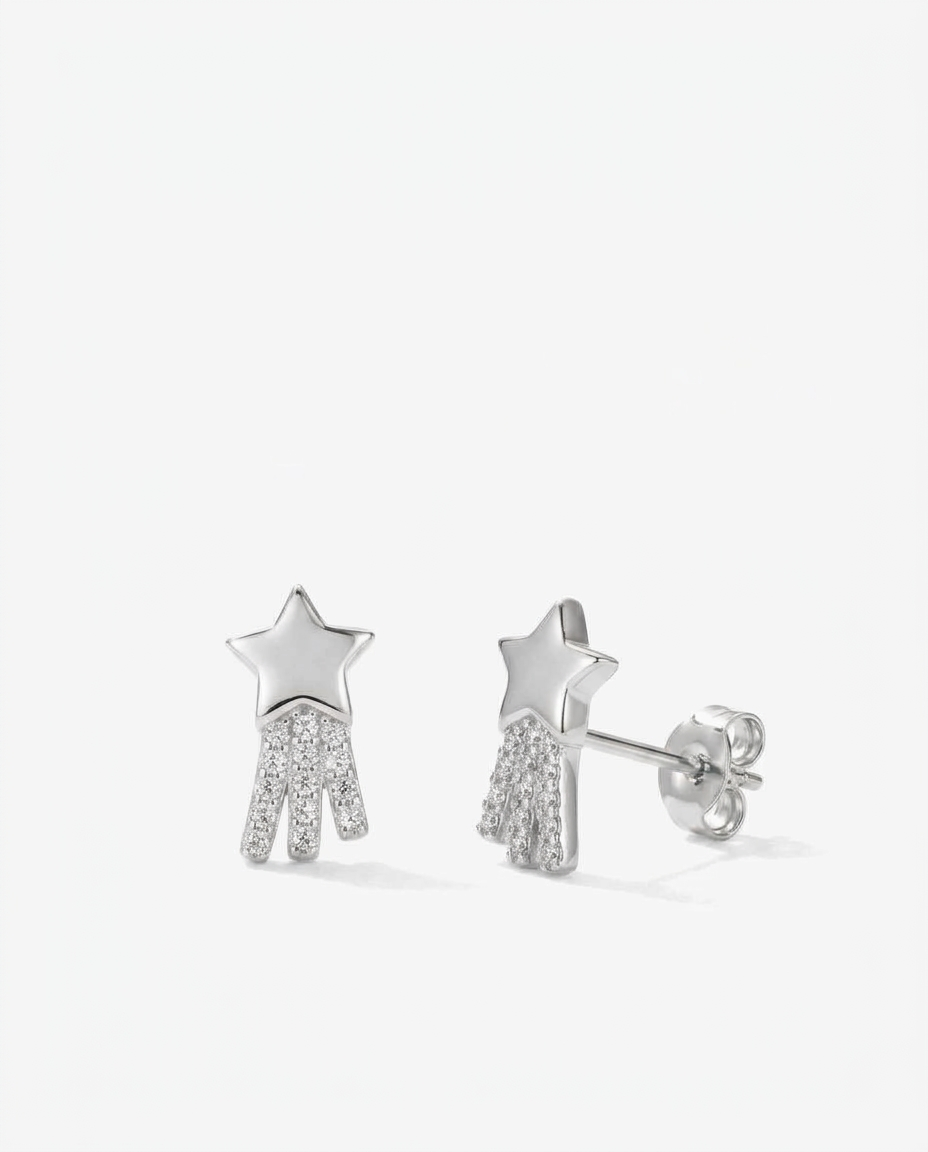 Shooting Star Stud Earrings