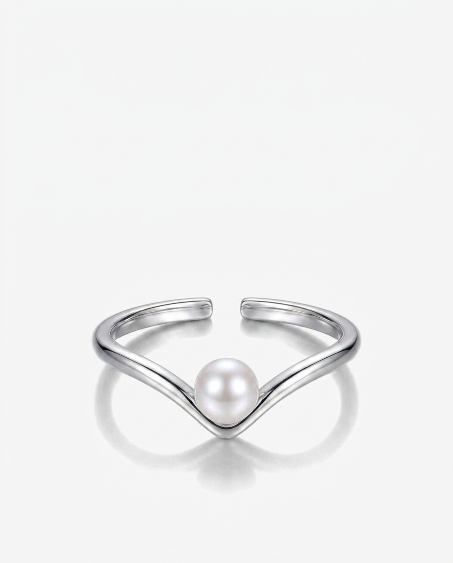 Pearl V Ring