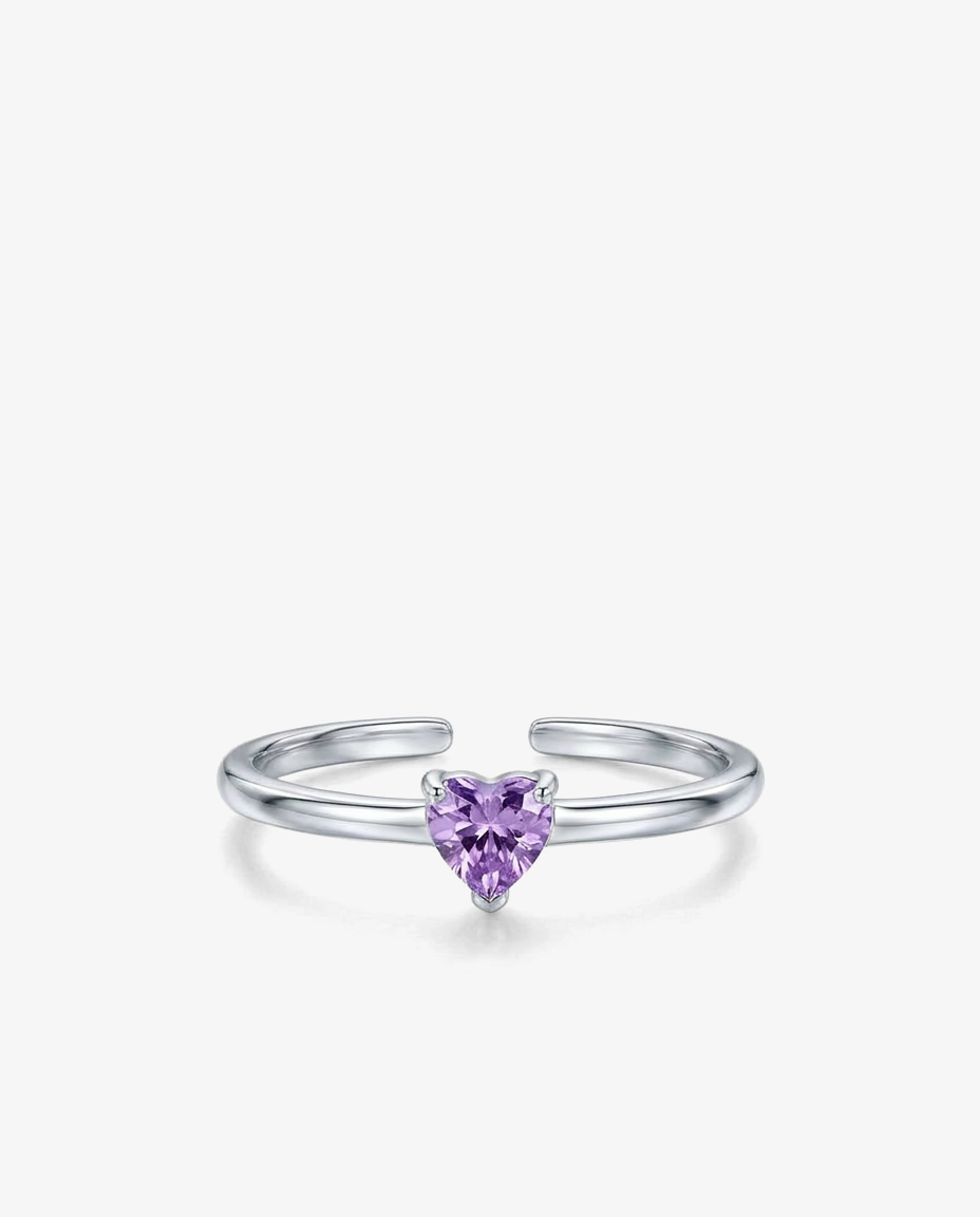 Zircon Heart Ring