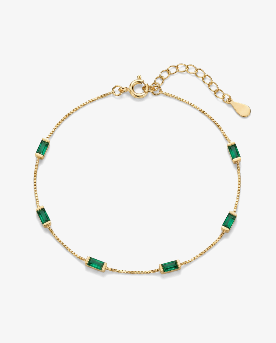 Emerald Baguette Bracelet