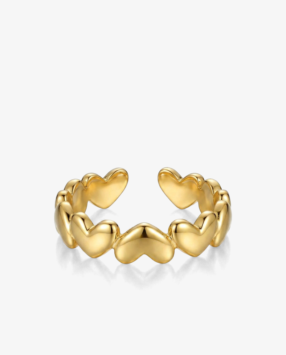 Linked Hearts Ring