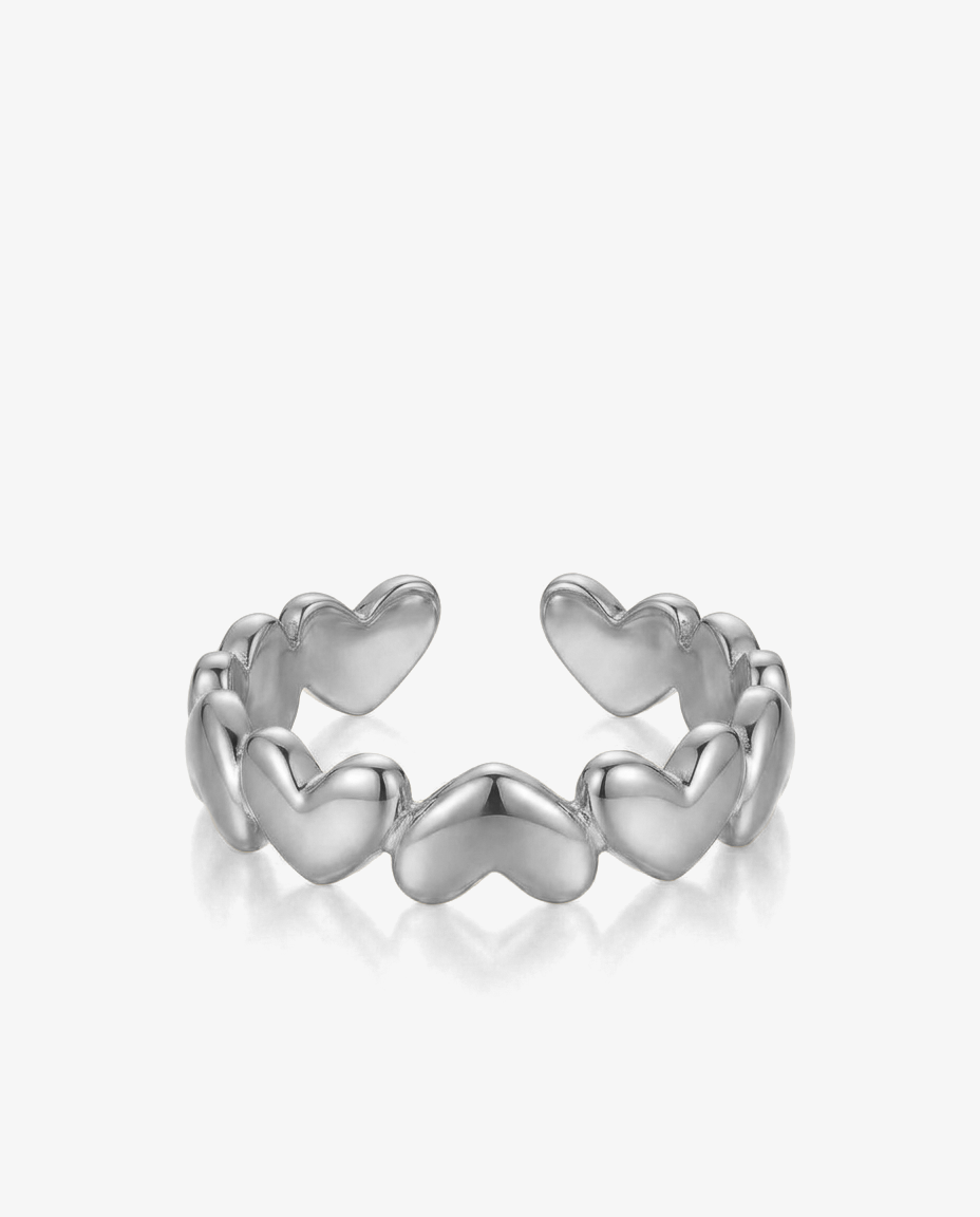 Linked Hearts Ring