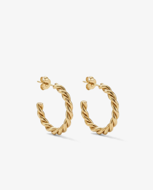 Rope Twist Hoops