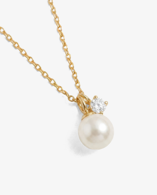 Pearl & Diamond Necklace