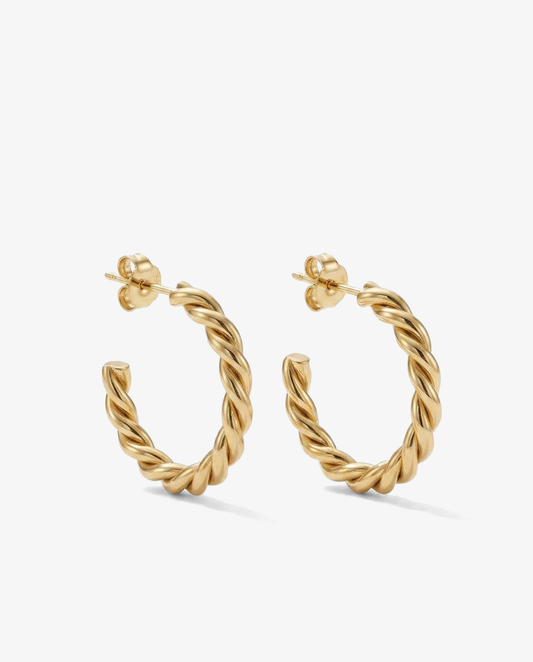 Rope Twist Hoops