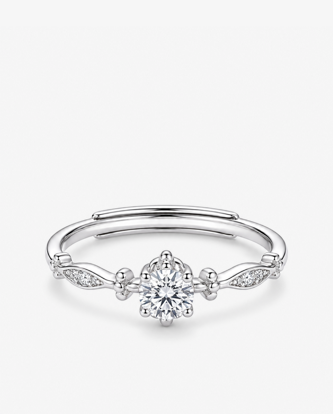 Zircon Solitaire Open Ring