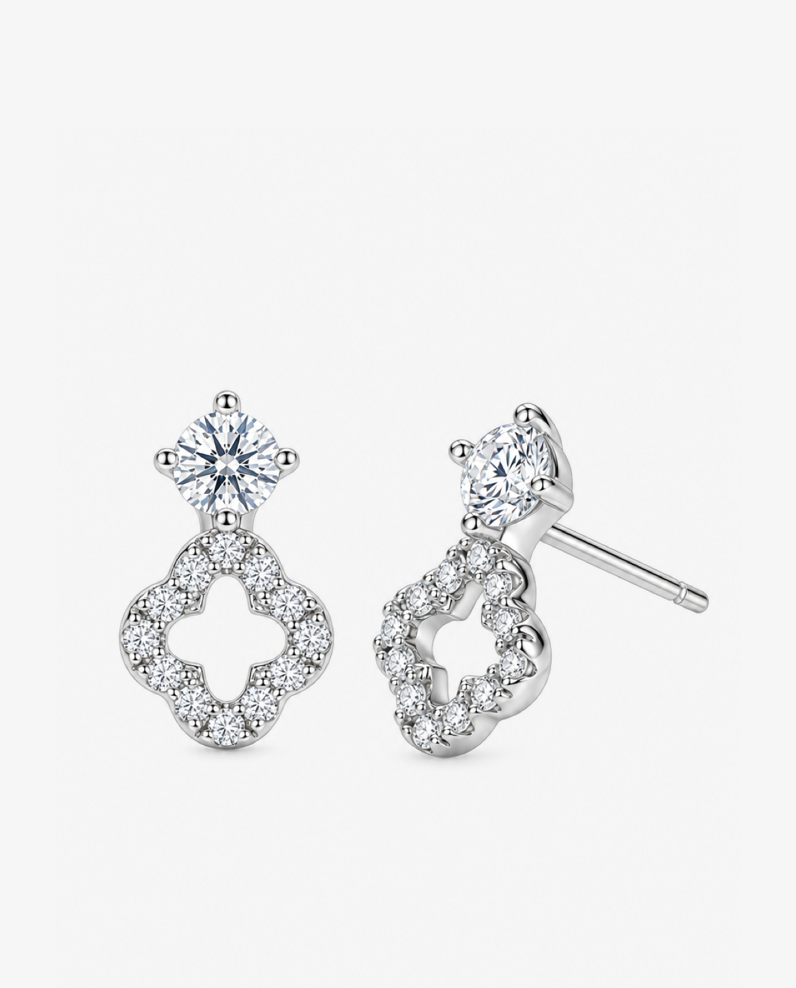 Pavé Clover Drops