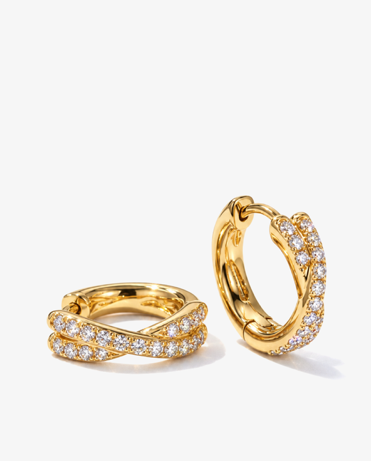 Crossover Zircon Hoops