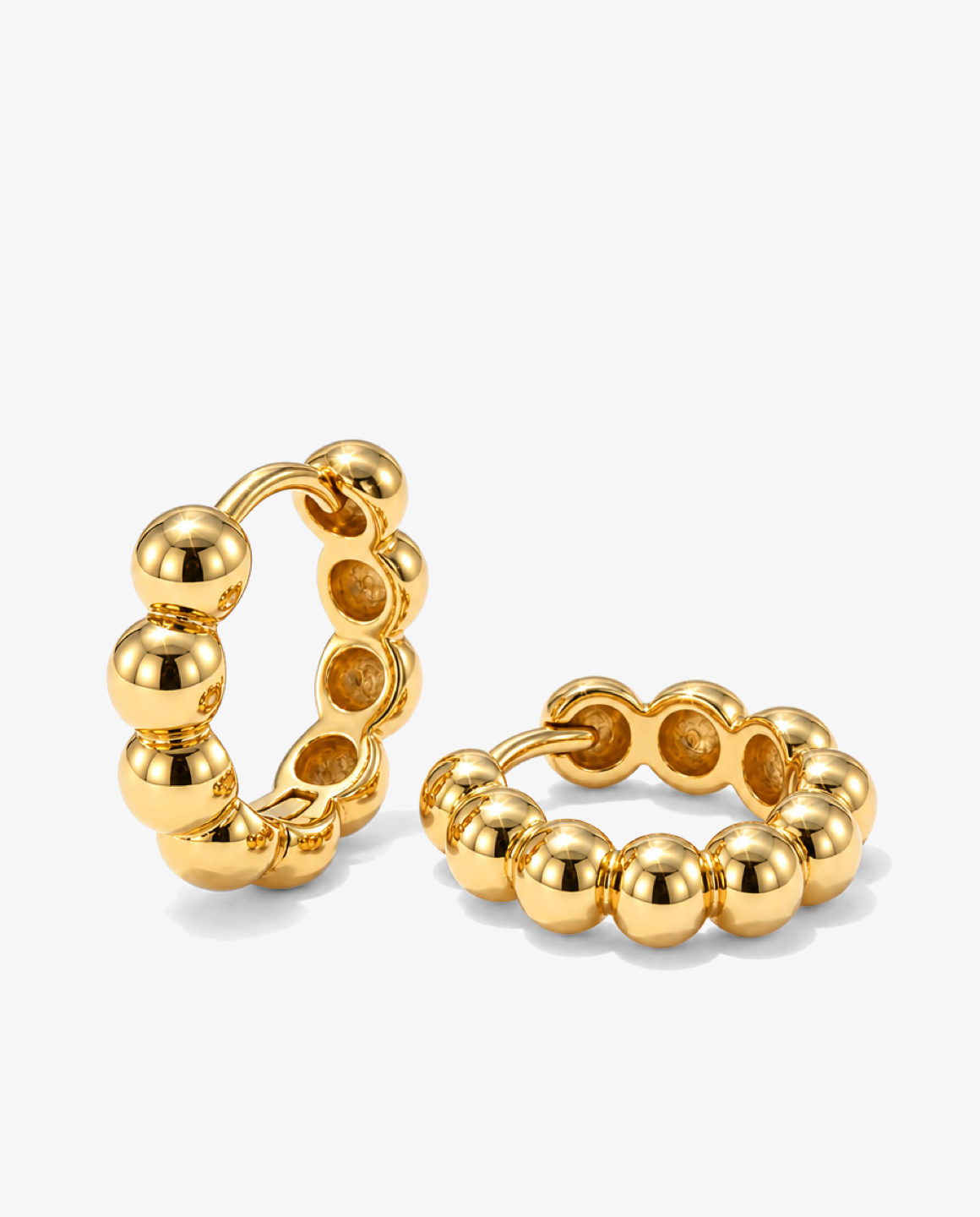 Bubble Huggie Hoops