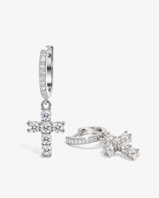 Pavé Cross Drops
