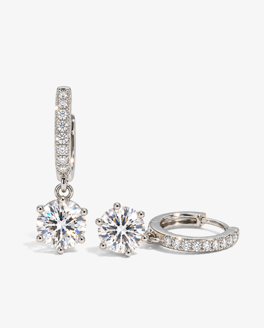 Moissanite Drop Earrings
