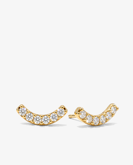 Pavé Smile Studs