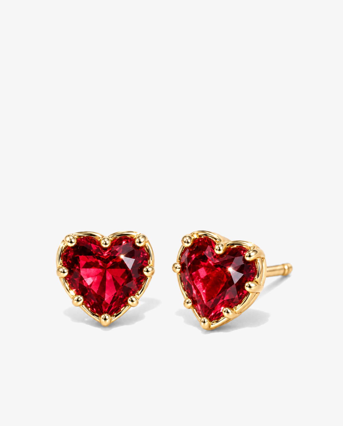 Red Heart Studs