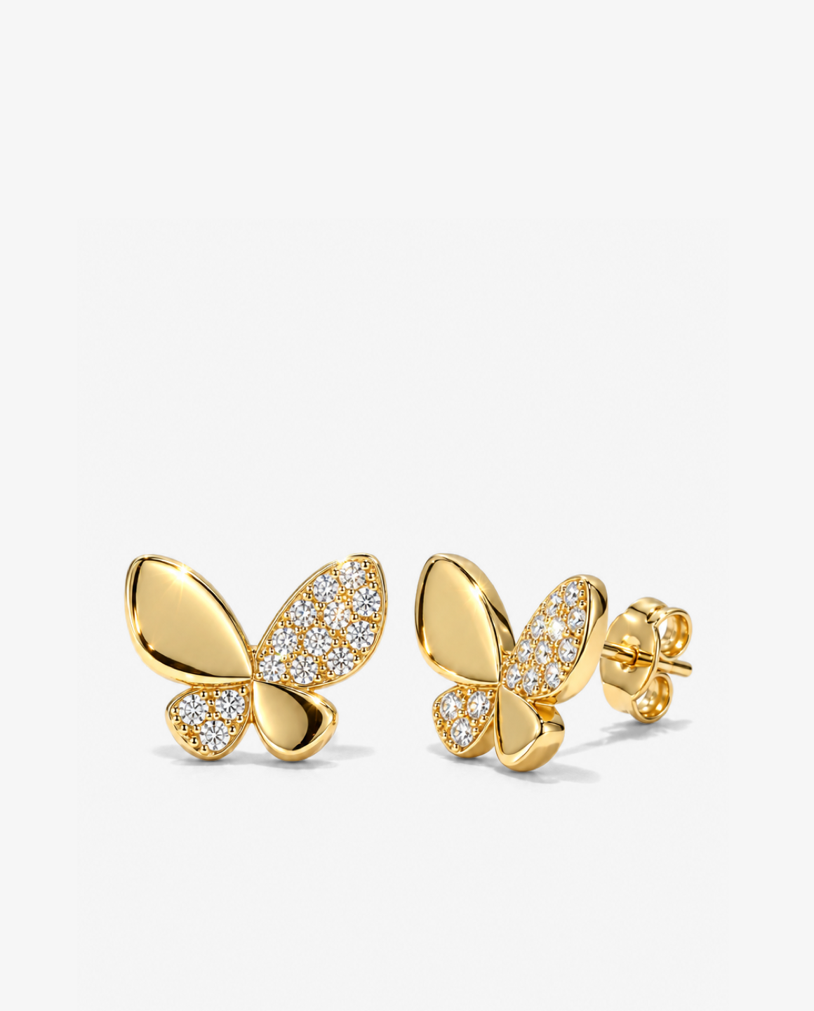 Butterfly Zircon Stud Earrings