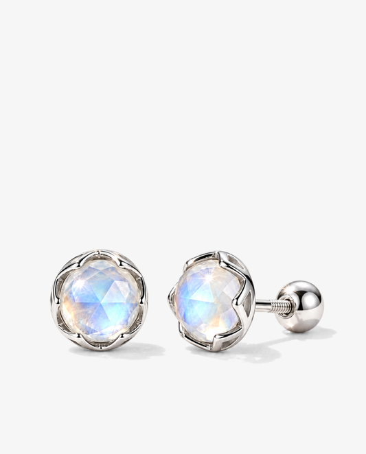 Moonstone Studs