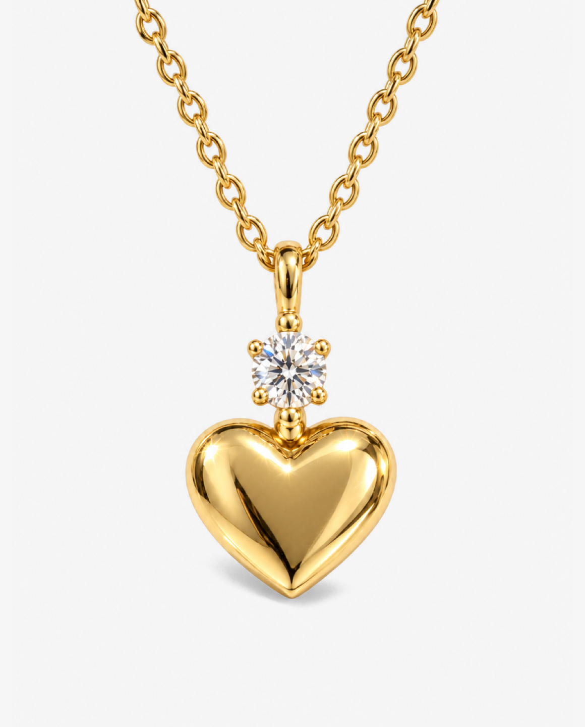 Sparkle Heart Pendant Necklace