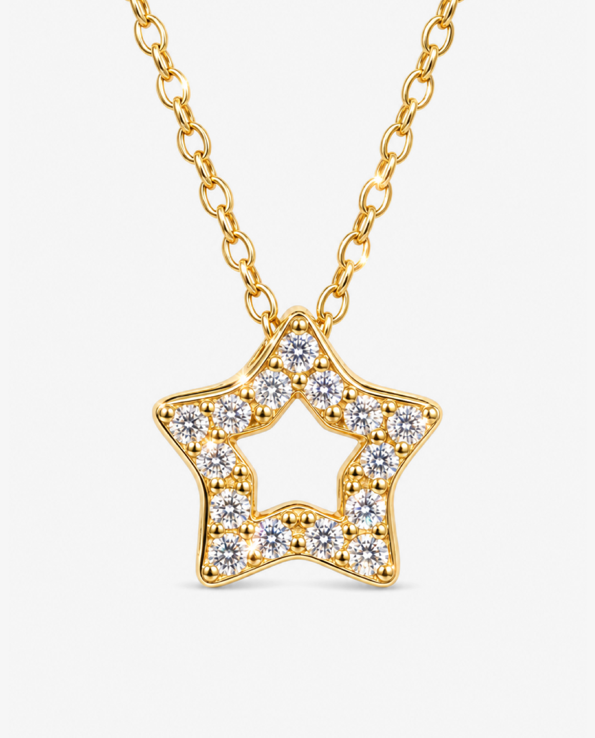 Pavé Star Pendant Necklace