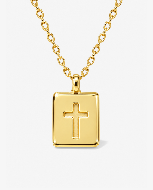Cross Medallion Pendant Necklace