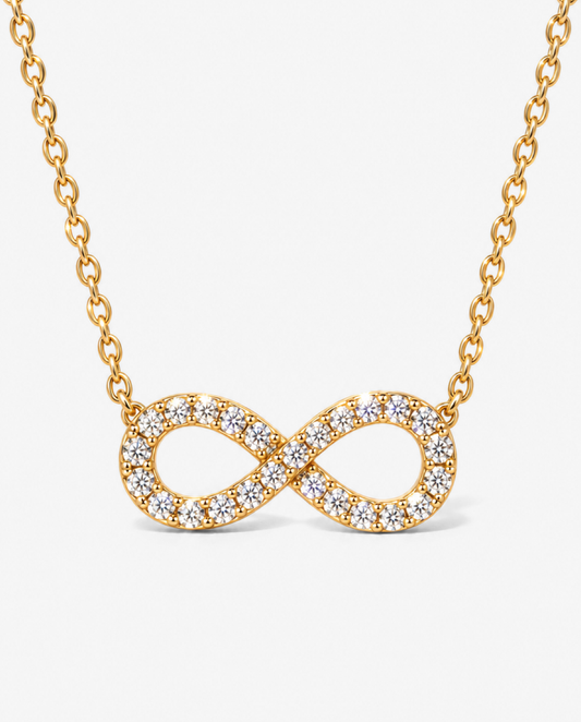 Pavé Infinity Pendant Necklace