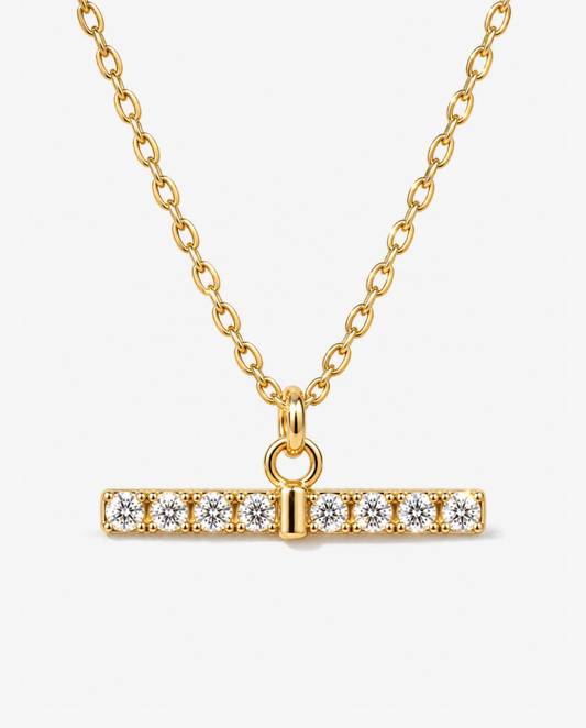 Pavé Bar Necklace