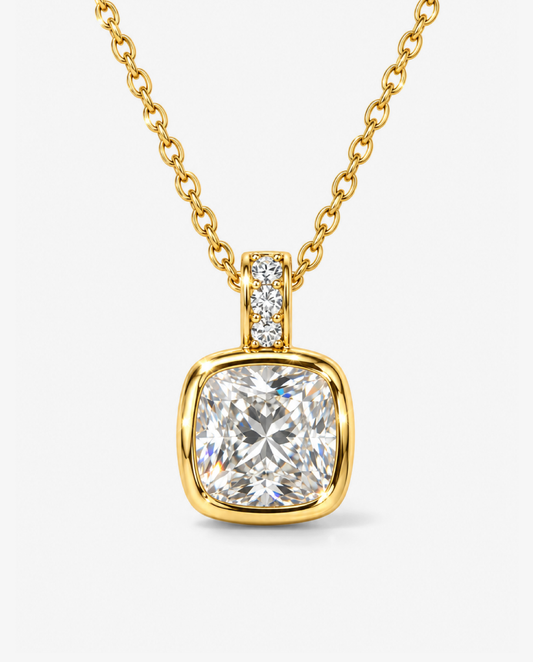 Framed Solitaire Necklace