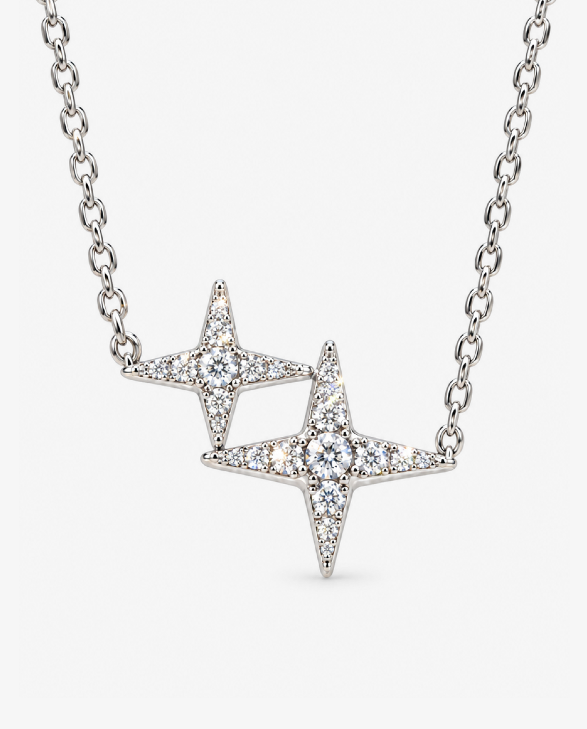 Twin Star Necklace