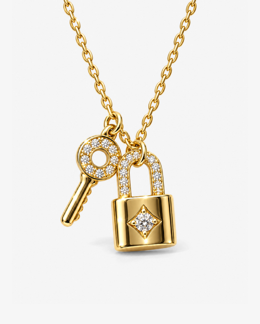 Heart & Key Necklace