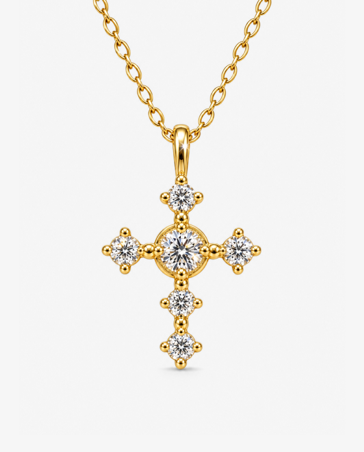 Crown Cross Necklace