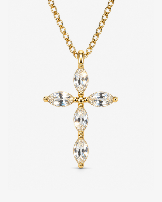 Petal Cross Necklace