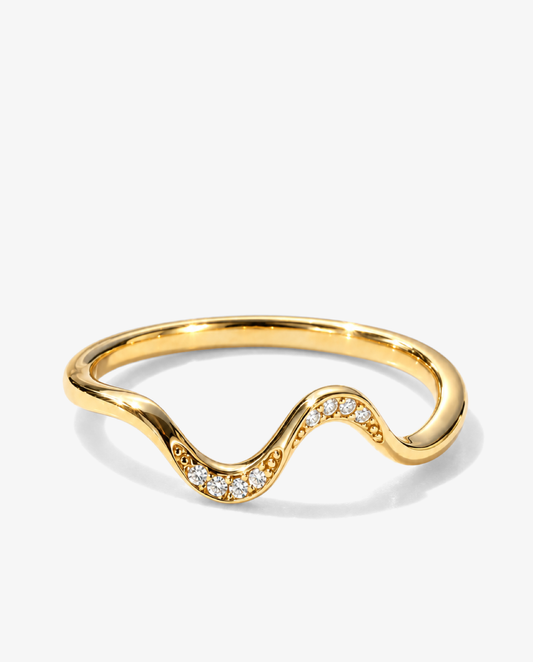 Wave Pavé Ring