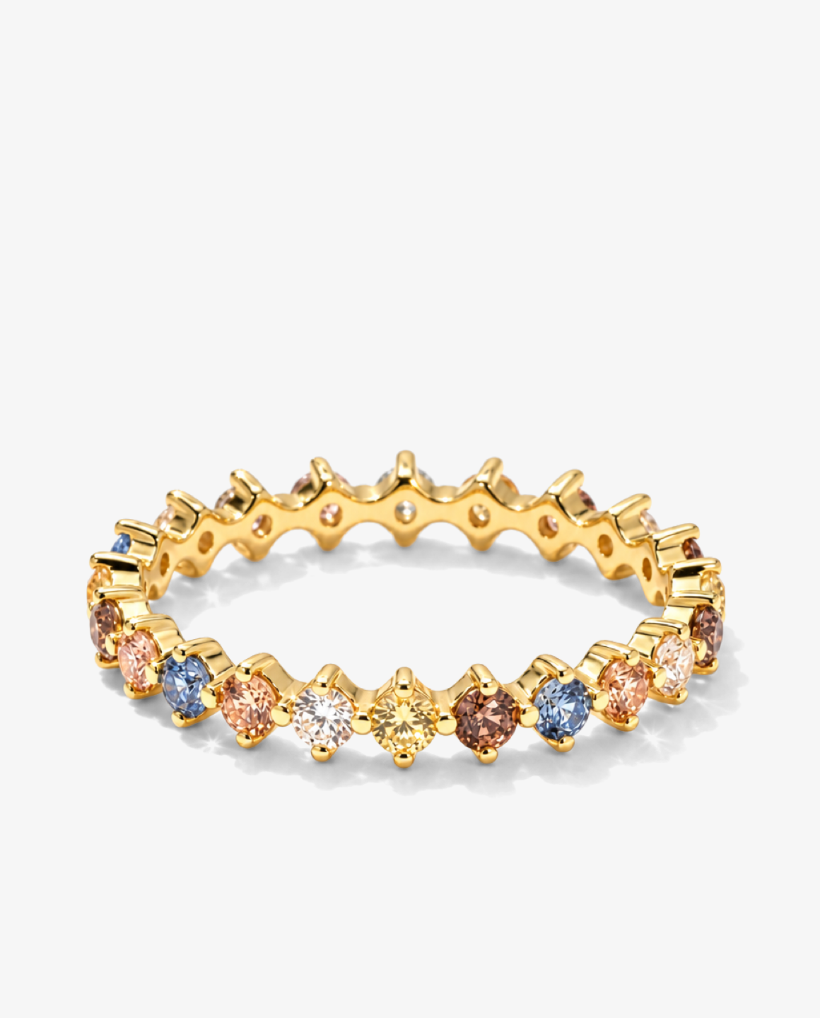 Multicolour Crystal Ring