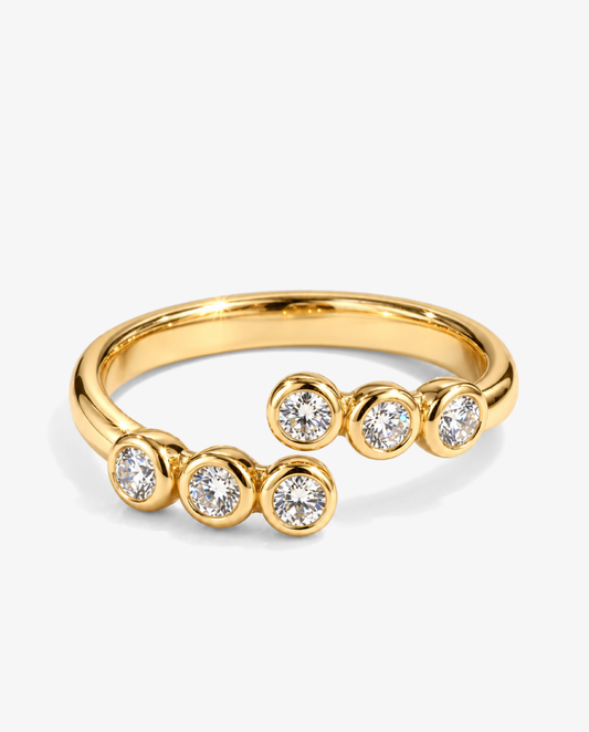 Bubble Bezel Ring