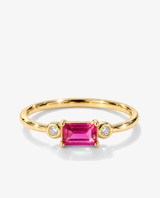 Baguette Crystal Band Ring
