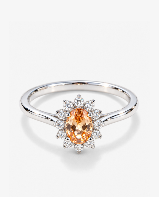 Golden Crystal Ring